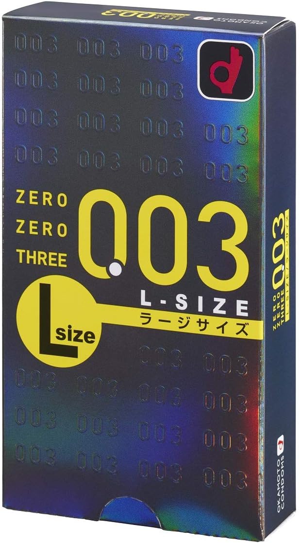 岡本 OKAMOTO ZERO-THREE 0.03避孕套,超薄貼合0.03mm超薄避孕套,大碼設計更舒適 OKAMOTO ZERO-THREE 大尺寸安全套,高彈力高潤滑