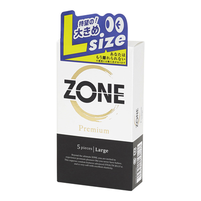 日產JEX - ZONE PREMIUM 隱形果凍極限無套感尊享版避孕套 5片裝【L碼】