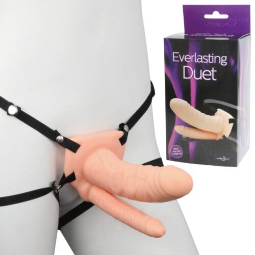 日本Everlasting - 永恆二重奏 中空設計雙陽具男用穿戴腰褲 [FREE SIZE]