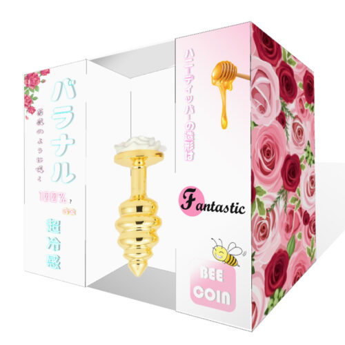 日本Premium-A – 探秘花叢 金屬冰感玫瑰造型肛塞 [S號]