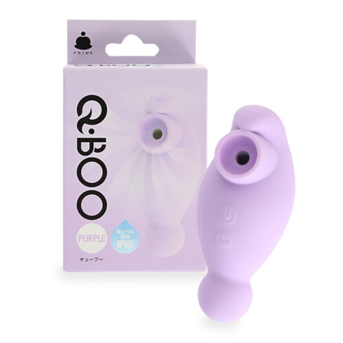 日本PRIME – QBOO雙重震動 肌滑吸吮刺激按摩器 [紫色款]